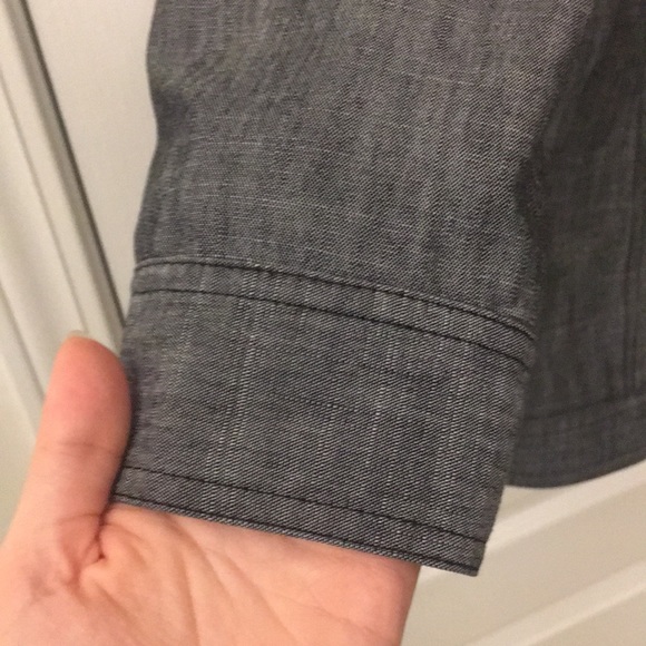 Dark Grey Patterned Blazer - Picture 12 of 17